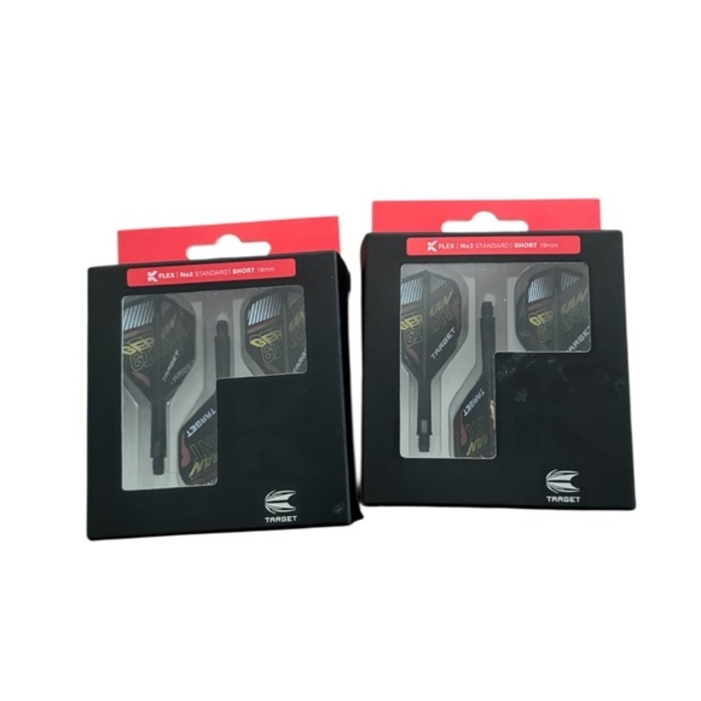 KFKEX TARGET Darts No. 2 Pack of 6 Kflex All in One Flights Gabriel Clemens 19mm
